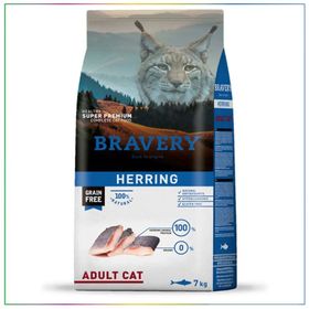 Bravery Tahılsız Ringa Balıklı Yetişkin 7 kg Kedi Maması