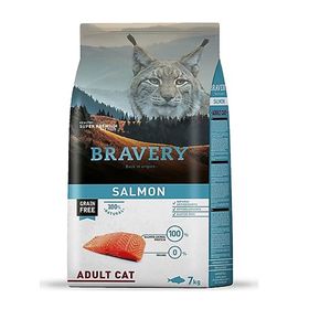 Bravery Tahılsız Somonlu Yetişkin 7 kg Kedi Maması