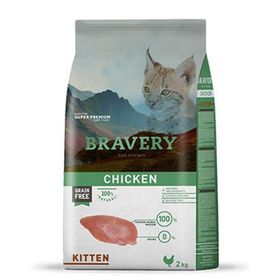 Bravery Tahılsız Tavuklu Yavru 2 kg Kedi Maması