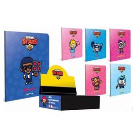 Brawl Star A5 Tel Dikiş Karton 60 Yaprak Çizgili Defter