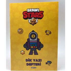 Brawl Star A5 Tel Dikiş Karton 60 Yaprak Kareli Defter