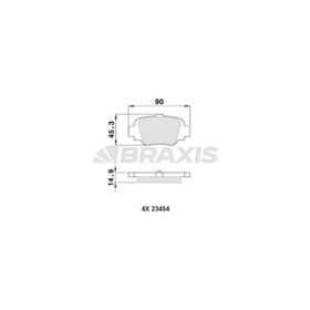 Braxis AA0098 Arka Fren Balatası