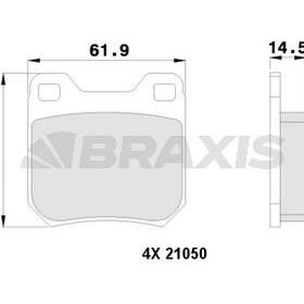 Braxis AA0125 Arka Fren Balatası