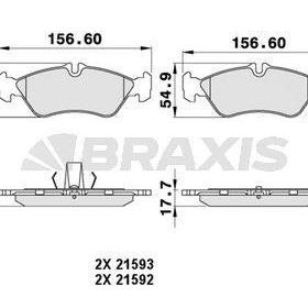 Braxis AA0198 Arka Fren Balatası