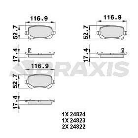 Braxis AB0481 Arka Fren Balatası