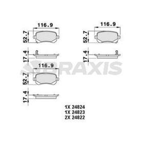Braxis AB0481 Arka Fren Balatası