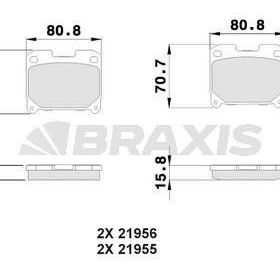 Braxis AB0514 Arka Fren Balatası