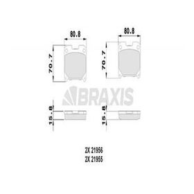 Braxis AB0514 Arka Fren Balatası