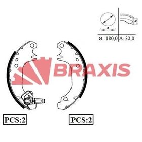 Braxis AC0017 Arka Fren Balatası