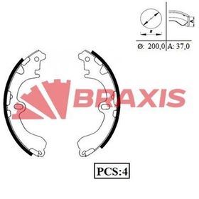 Braxis AC0024 Arka Fren Balatası