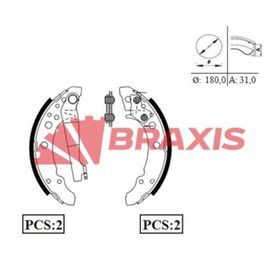 Braxis AC0033 Arka Fren Balatası