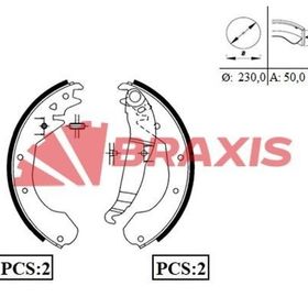 Braxis AC0034 Arka Fren Balatası