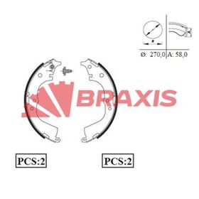 Braxis AC0055 Arka Fren Balatası