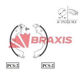 Braxis AC0055 Arka Fren Balatası