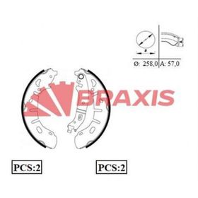Braxis AC0074 Arka Fren Balatası