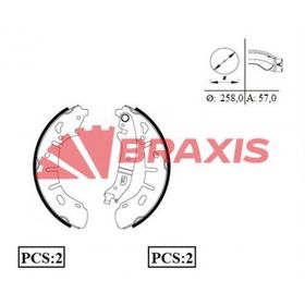 Braxis AC0074 Arka Fren Balatası