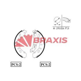 Braxis AC0074 Arka Fren Balatası