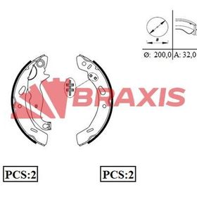 Braxis AC0086 Arka Fren Balatası