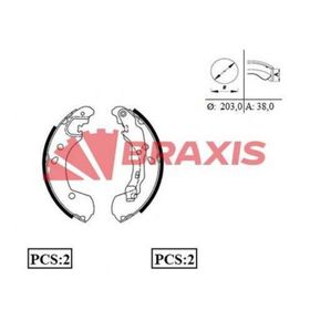 Braxis AC0087 Arka Fren Balatası