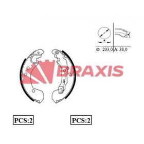 Braxis AC0087 Arka Fren Balatası