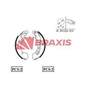 Braxis AC0087 Arka Fren Balatası