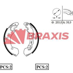 Braxis AC0087 Arka Fren Balatası