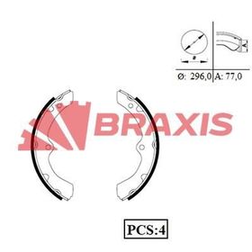 Braxis AC0091 Arka Fren Balatası