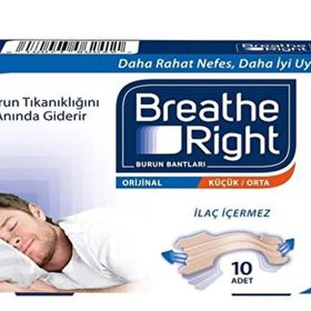 Breathe Right Küçük/Orta 6x10 Adet Burun Bandı