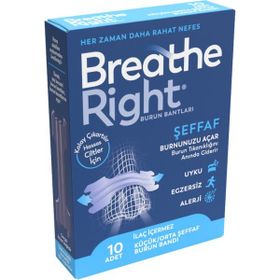 Breathe Right Şeffaf 10 Adet Burun Bantları