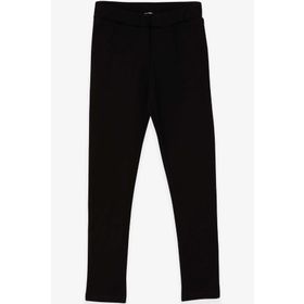 Breeze Basic Siyah 8-14 Yaş Arkası Cepli Kız Çocuk Tayt