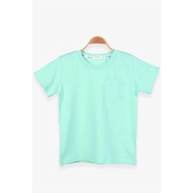 Breeze Basic Su Yeşili 4-8 Yaş Erkek Çocuk Tişört