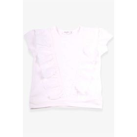 Breeze Ekru 1.5-5 Yaş Güpürlü Kız Çocuk T-shirt