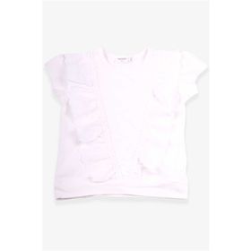 Breeze Ekru 1.5-5 Yaş Güpürlü Kız Çocuk T-shirt
