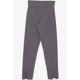 Breeze Gri Melanj 8-14 Yaş Paçası Yırtmaçlı Kız Çocuk Tayt