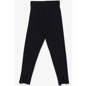 Breeze Lacivert 8-14 Yaş Paçası Yırtmaçlı Kız Çocuk Tayt