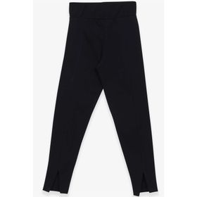 Breeze Lacivert 8-14 Yaş Paçası Yırtmaçlı Kız Çocuk Tayt
