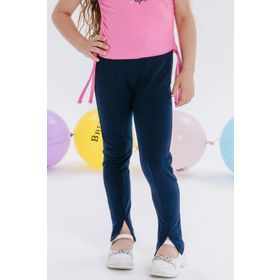 Breeze Lacivert 8-14 Yaş Paçası Yırtmaçlı Kız Çocuk Tayt
