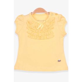 Breeze Sarı 9 Ay-8 Yaş Güpürlü Kız Çocuk T-shirt