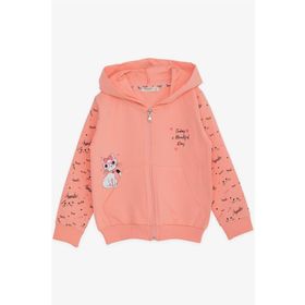 Breeze Somon 1-4 Yaş Kedicik Baskılı Kız Çocuk T-shirt