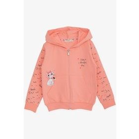 Breeze Somon 1-4 Yaş Kedicik Baskılı Kız Çocuk T-shirt