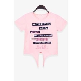 Breeze Somon 9-14 Yaş Yazı Baskılı Kız Çocuk T-shirt