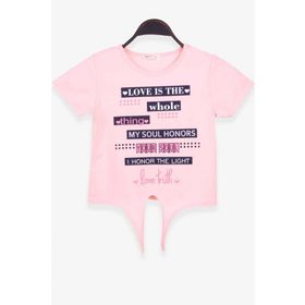 Breeze Somon 9-14 Yaş Yazı Baskılı Kız Çocuk T-shirt