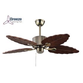 Breeze Urla Antik Bronz 122 cm Ahşap Kanatlı Tavan Vantilatörü