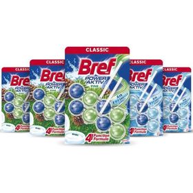 Bref WC Power Aktiv Duopack 3x2'li Çam + 2x2'li Okyanus Katı Tuvalet Bloğu