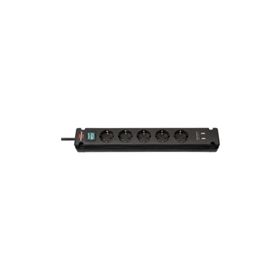 Brennenstuhl ‎1150660315 Siyah 3 mt 5 Soketli Usb Şarj Priz