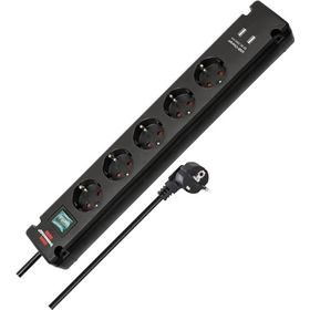 Brennenstuhl ‎1150660315 Siyah 3 mt 5 Soketli Usb Şarj Priz