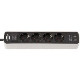 Brennenstuhl 2 X USB Hızlı Şarj Özellikli Beyaz 4 Soketli Priz