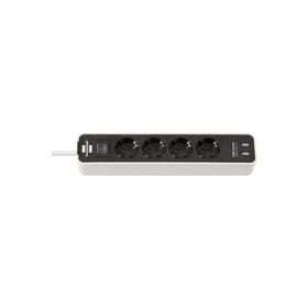 Brennenstuhl 2 X USB Hızlı Şarj Özellikli Beyaz 4 Soketli Priz