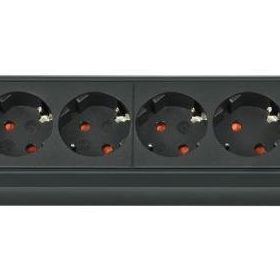 Brennenstuhl 2XUSB 3 m Siyah Şarj İşlevli Akım Korumalı 6'lı Priz