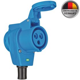 Brennenstuhl 3 Kutuplu 230V 16A 1x CEE 230V 16A CEE Mavi Açılı Karavan Dönüştürücü